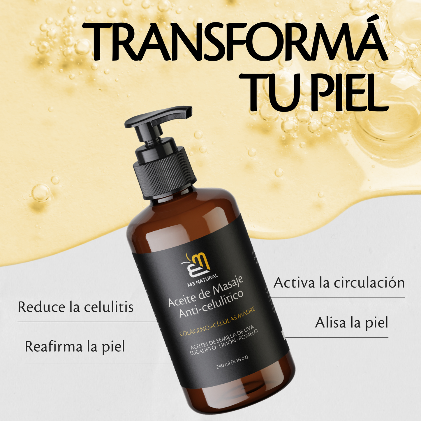 Aceite Reafirmante Anti-celulítico - M3