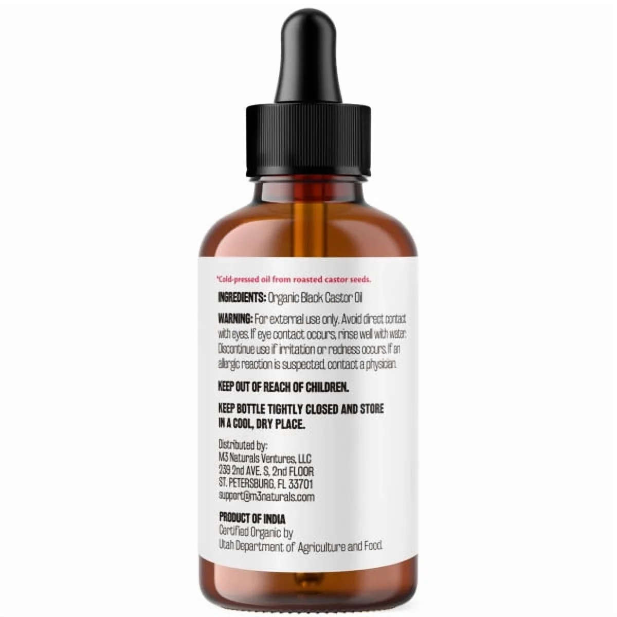 Black Ricino Oil para el Crecimiento Del Cabello