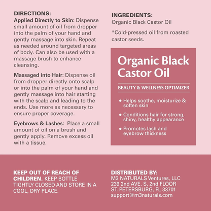 Black Ricino Oil para el Crecimiento Del Cabello
